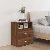Bed Cabinets 2 pcs Brown Oak 50x32x60 cm 815863