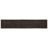Table Top Dark Brown 220x40x cm Treated Solid Wood Live Edge 364052