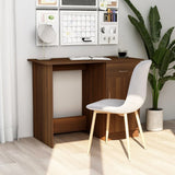 Desk Brown Oak 100x50x76 cm Engineered Wood 815422