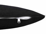 Cushion with Pillow HEERLEN 2 pcs Black Fabric 928335