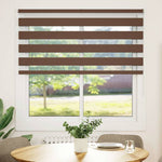 ZNTS Zebra Blind Brown 150x100 cm Fabric Width 145.9 cm Polyester 4014323