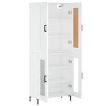 Highboard White 69.5x34x180 cm Engineered Wood 3199617