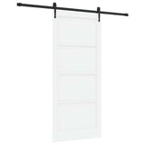Sliding Door ORKDAL White 93 x 211 cm Solid Pine Wood 3333825