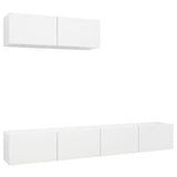 TV Cabinets 3 pcs White Engineered Wood 3078703