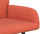2 Seater Sofa with Metal Legs 2-Seater Red Orange 42051050