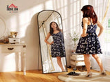 165cm Aluminium Frame Standing Mirror - Black T3398P378119