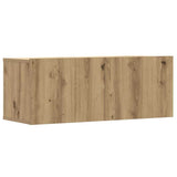 6 Piece TV Cabinet Set Wall-mounted Artisan Oak Engineered Wood 3329002