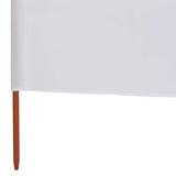 Wind Screen Sand White Non-woven fabric and wood 1200 x 80 cm 47186