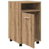 Cabinet with Wheels Artisan Oak 33x38x60 cm Engineered Wood 856563