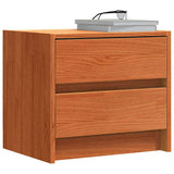 Bedside Tables Wax Brown 40 x 30.5 x 35.5 cm Pine Wood 863949