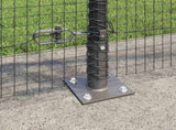 Welded Wire Fence with Concrete Base 100 x 0.8 m 3352616