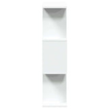 Room Divider Bookcase 3-Tier White 70x24x97 cm Engineered Wood 858111