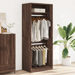Wardrobe Brown Oak 80x50x200 cm Engineered Wood 3307798