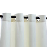 Blackout Curtain with Metal Rings Velvet Cream 290x245 cm 134515