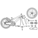 Kids Bike 18 Inches for 5-7 Years Old White 42009482
