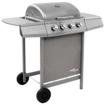 Gas BBQ Grill with 4 Burners Silver 48549