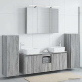 Bathroom Furniture Set 6 pcs Grey Sonoma 3407164