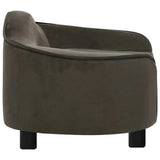 Dog Sofa Dark Grey 67x47x36 cm Plush 171087