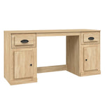 Desk with Cabinet Sonoma Oak Engineered Wood 3185330