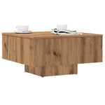 ZNTS Coffee Table Artisan Oak 60x60x31.5 cm Engineered Wood 856551