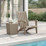 Garden Adirondack Chair Light brown Polypropylene Standard 364166