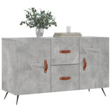 Sideboard Concrete Grey 100x36x60 cm Engineered Wood 828144