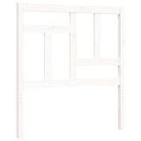 Bed Frame without Mattress White Single Solid Wood Pine 3193107
