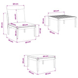 3 pcs Lounge Set Solid Acacia Wood Natural 42022073