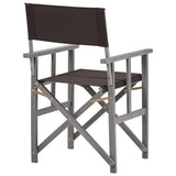 Director Chair Set of 2 Grey wash and black 45950