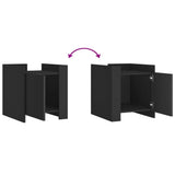 Bedside Cabinet Black 45x50x50 cm Engineered Wood 848298