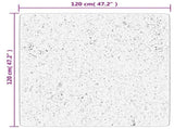 Rug OVIEDO Short Pile Anthracite 120x120 cm 375467
