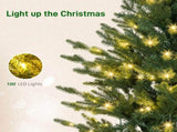 Set of Two Artificial 4ft Christmas Trees, with Lights - Green T3398P424888