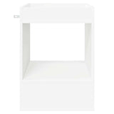 End Table 2 pcs White 40 x 40 x 56 cm Engineered Wood 890945