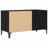 Record Cabinet Black Oak 84.5 x 38 x 48 cm Engineered Wood 862867