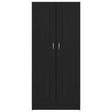 Book Cabinet Black 82,5x30,5x185,5 cm Engineered Wood 802733