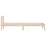 Bed Frame Brown 225.5 x 85.5 x 69.5 cm Solid Pine Wood 869774