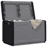 Garden Storage Box 96x53x57 cm 230 L Dark Grey and Black 151817