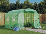 Greenhouse with Steel Frame Green 4 m 2x2x2 m 364073