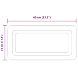 LED Bathroom Mirror Transparent 60 x 30 cm Tempered Glass 42045831