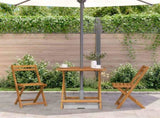 Folding Garden Table 70x70x75 cm Solid Acacia Wood 46348