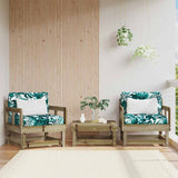 Garden Chairs with Cushions 2 pcs Impregnated Wood Pine 825449