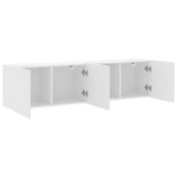 2 Piece Wall-mounted TV Cabinet Set White 80x30x41 cm 836953