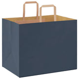 Paper Bags 250 pcs with Handles Blue 32x22x24 cm 4101931