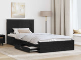 Bed Frame with Drawer with Headboard Manual Engineered Wood 3410351