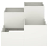 Garden Planter White 100 x 100 x 60 cm Steel 865863