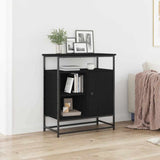 Sideboard Black Oak 69 x 35 x 80 cm Engineered Wood 862981