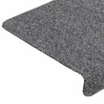 ZNTS Stair Mats Self-adhesive 30 pcs Light Grey 65x21x4 cm 3365694