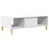 Coffee Table White 102 x 55 x 35 cm Engineered Wood 876189