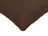 Cushion with Pillow HEERLEN 2 pcs Brown Fabric 926082