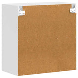 Kitchen Wall Cabinet with Glass Door Porto High Gloss White 854149